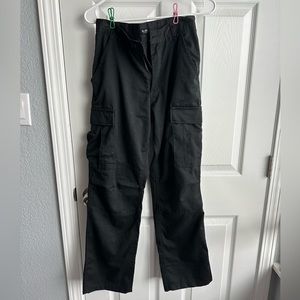 Black Cargo Pants - Size Small